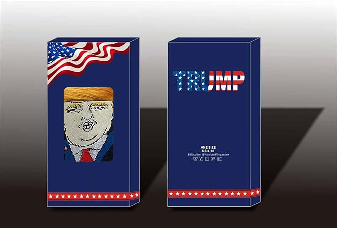 Dz- Unisex Funny Gift Socks Novelty President 2024 Socks MAGA socks Gift Set