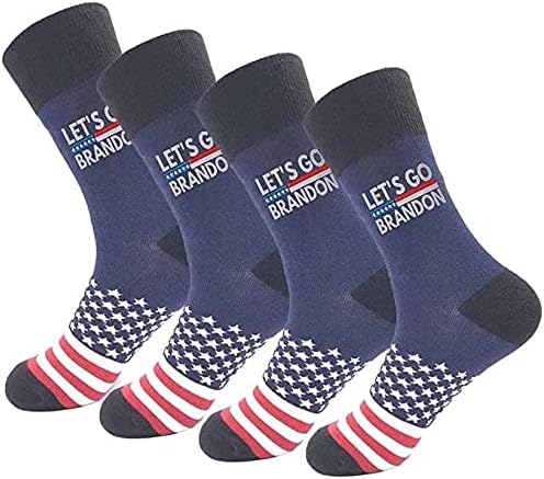 Black Brandon Funny Socks For Supporters of Donald President, Novelty Gag Gifts For Father's Day and 4th of july, Onesize (Copy)